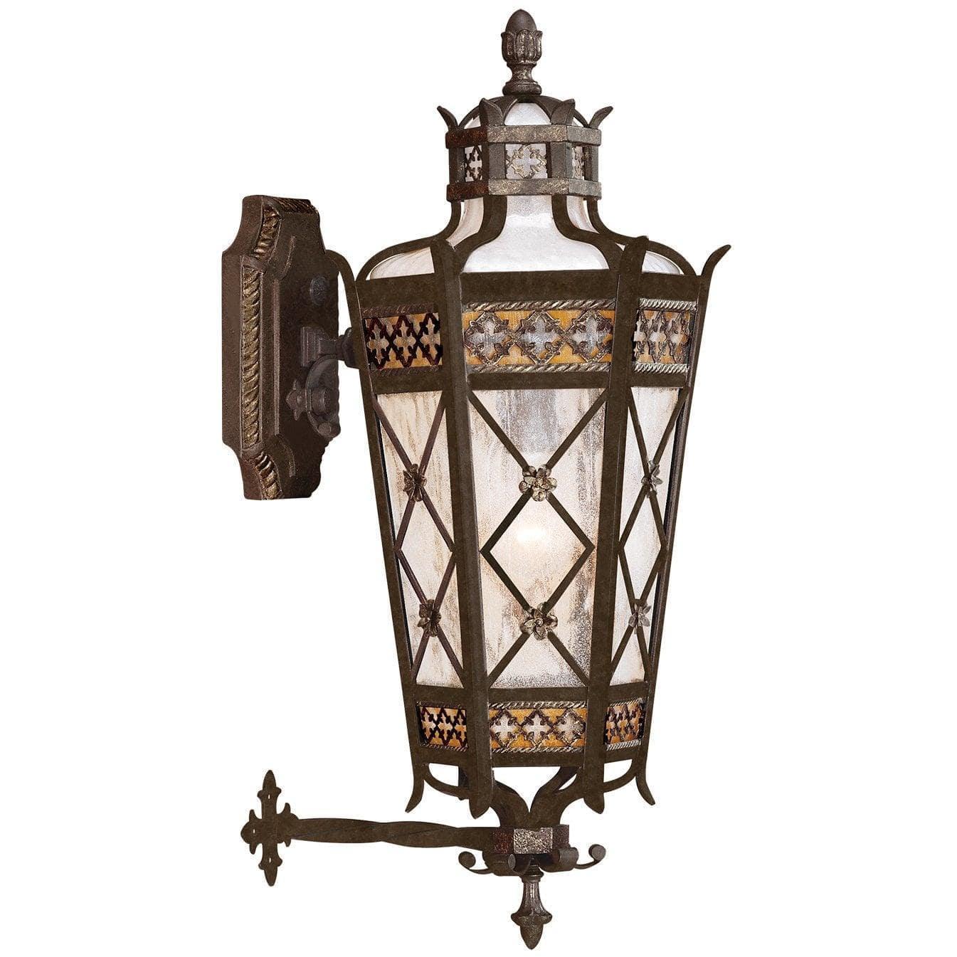 Fine Art Handcrafted Lighting - Chateau Outdoor 25-Inch One Light Outdoor Wall Mount - 404381ST | Montreal Lighting & Hardware