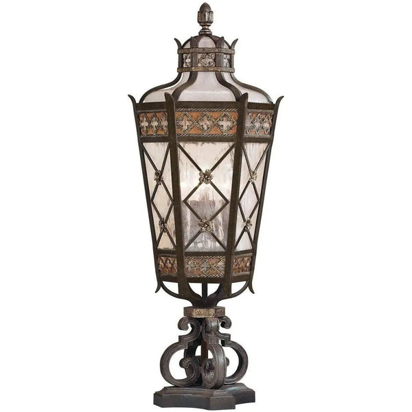 Chateau Outdoor Support de pilier extérieur à cinq lumières de 35 pouces