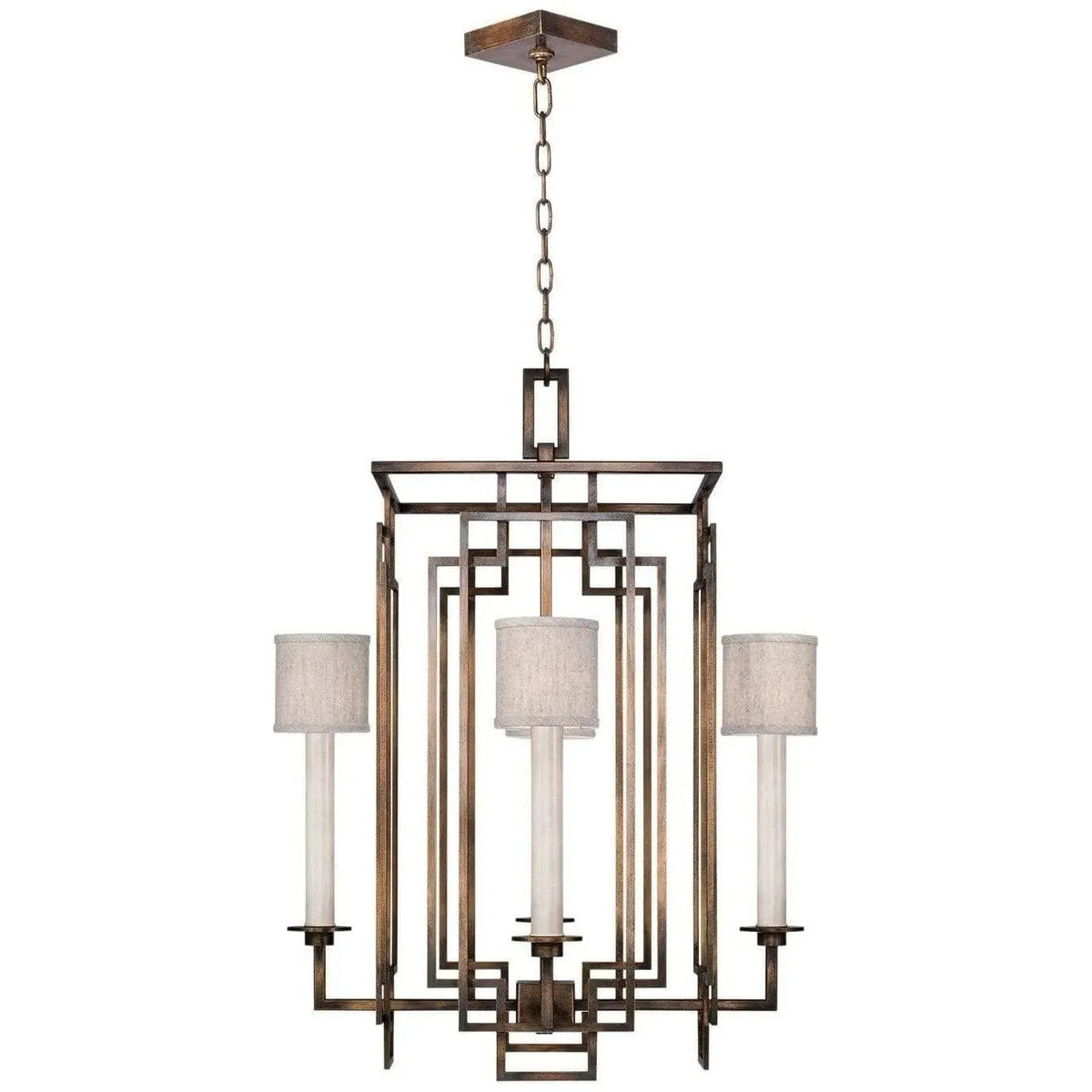 Fine Art Handcrafted Lighting - Cienfuegos 24-Inch Four Light Chandelier - 889040-11ST | Montreal Lighting & Hardware