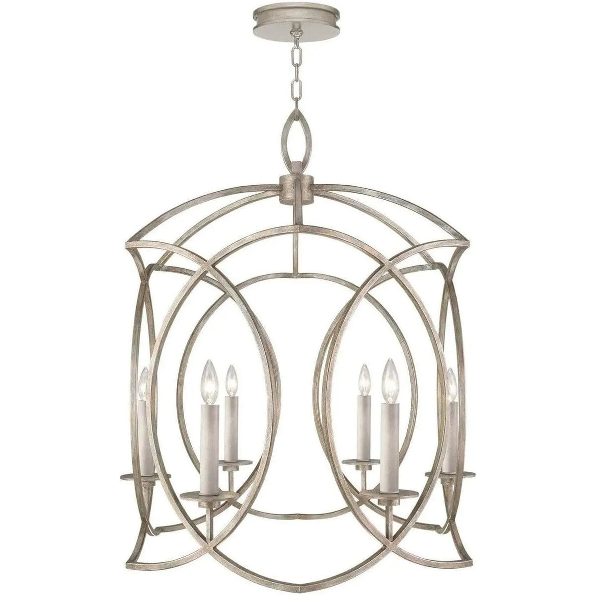 Fine Art Handcrafted Lighting - Cienfuegos 28-Inch Six Light Chandelier - 889840-2ST | Montreal Lighting & Hardware