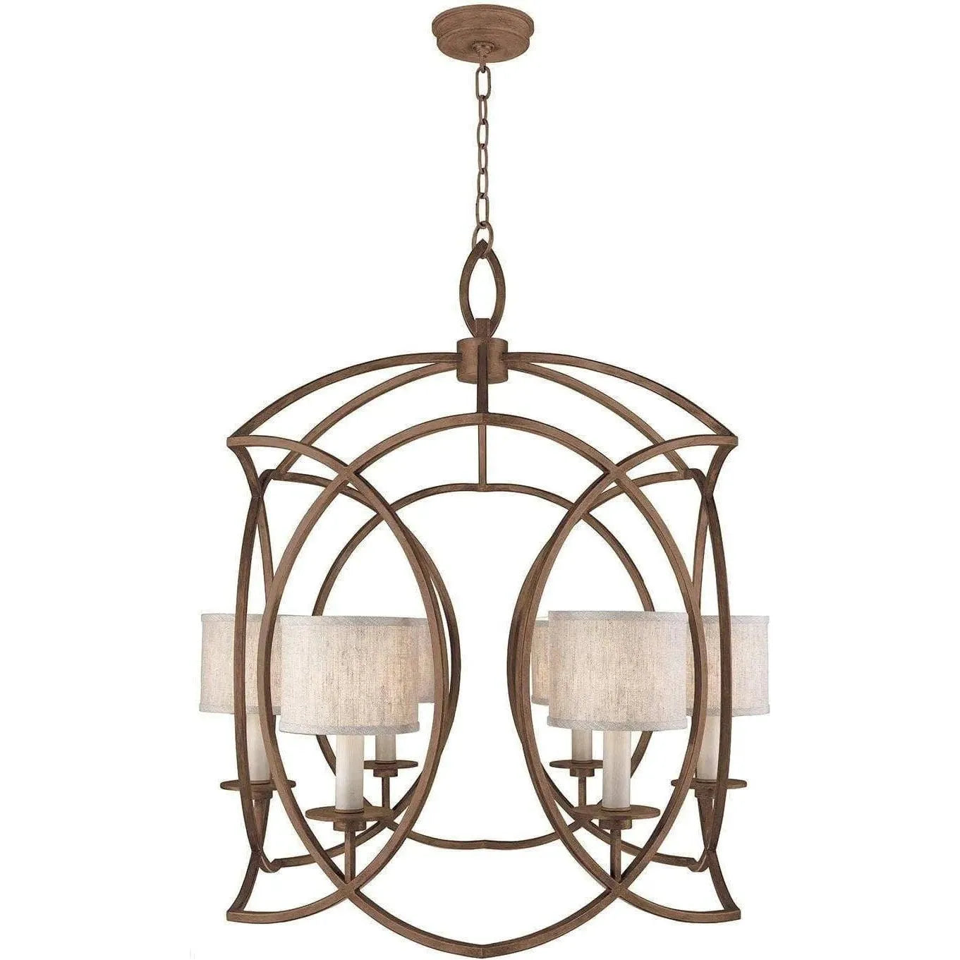 Fine Art Handcrafted Lighting - Cienfuegos 30-Inch Six Light Chandelier - 889840-11ST | Montreal Lighting & Hardware