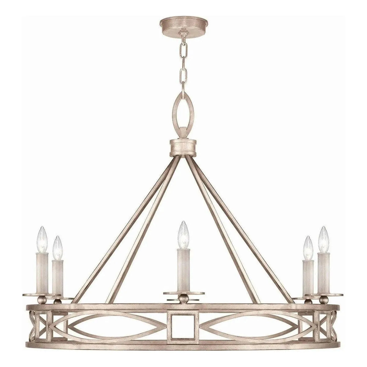 Fine Art Handcrafted Lighting - Cienfuegos 37-Inch Six Light Chandelier - 887640-2ST | Montreal Lighting & Hardware