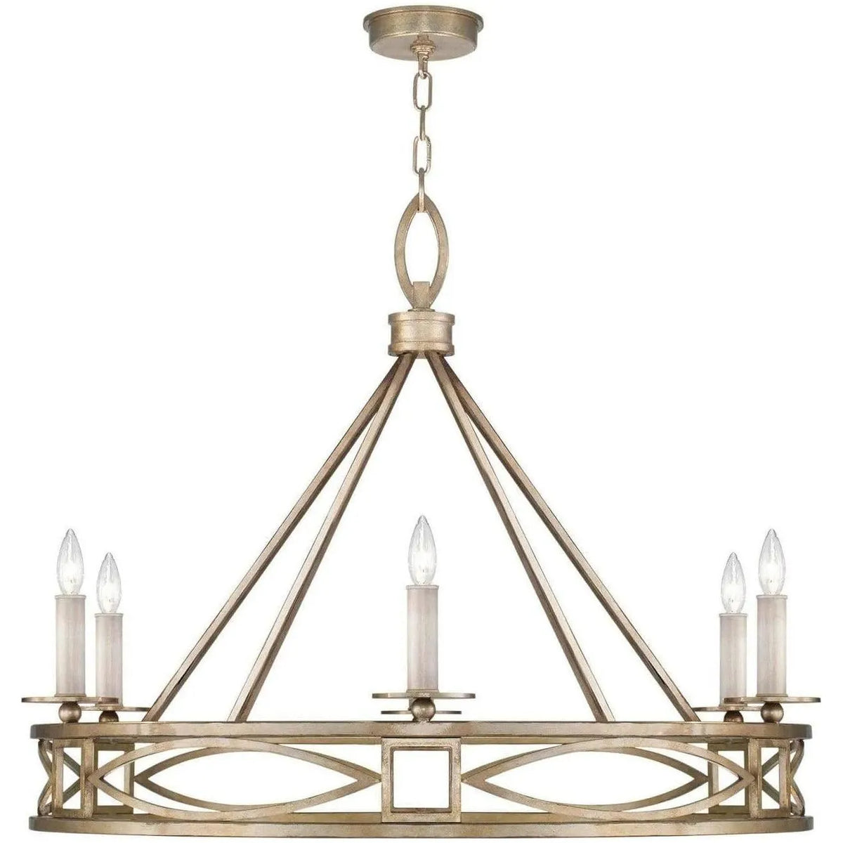 Fine Art Handcrafted Lighting - Cienfuegos 37-Inch Six Light Chandelier - 887640-3ST | Montreal Lighting & Hardware