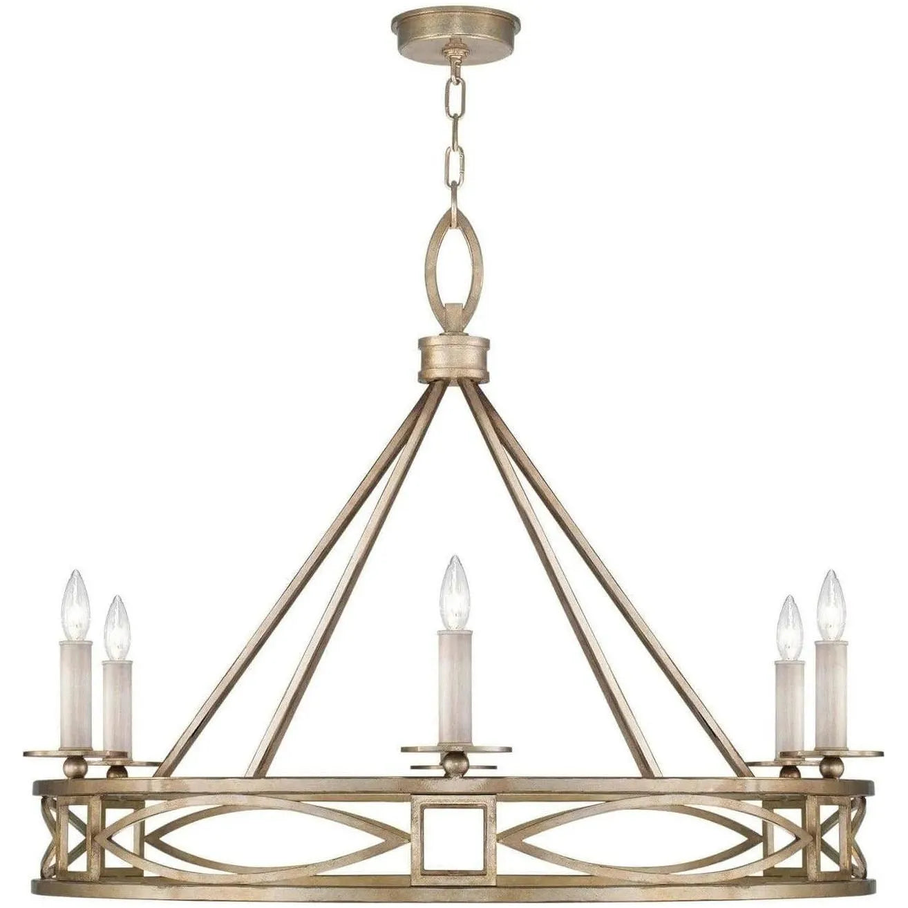 Fine Art Handcrafted Lighting - Cienfuegos 37-Inch Six Light Chandelier - 887640-SF4 | Montreal Lighting & Hardware
