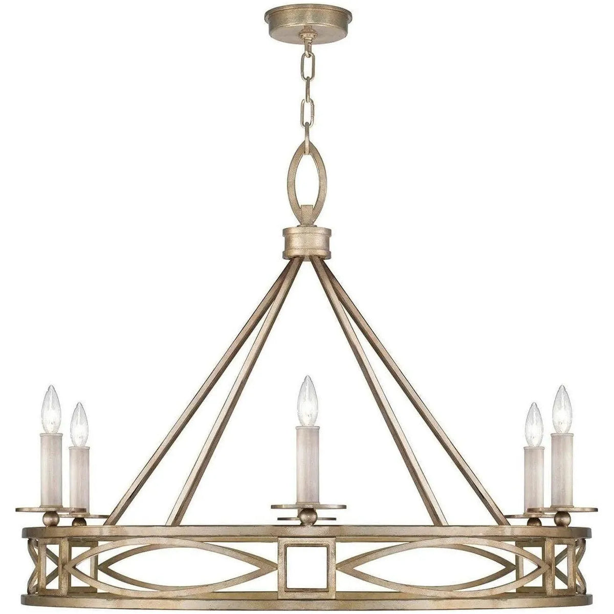 Fine Art Handcrafted Lighting - Cienfuegos 37-Inch Six Light Chandelier - 887640-SF3 | Montreal Lighting & Hardware