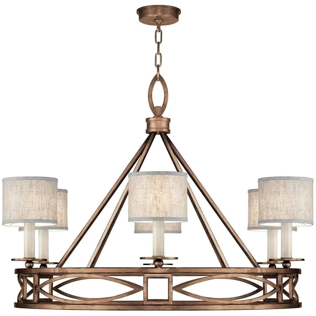 Fine Art Handcrafted Lighting - Cienfuegos 39-Inch Six Light Chandelier - 887640-11ST | Montreal Lighting & Hardware