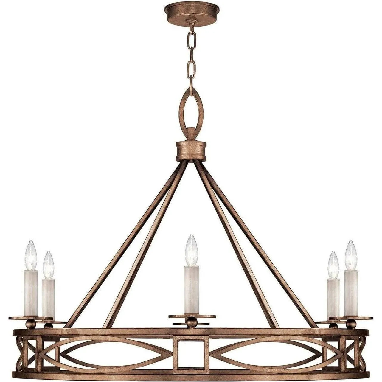 Fine Art Handcrafted Lighting - Cienfuegos 39-Inch Six Light Chandelier - 887640-11ST | Montreal Lighting & Hardware