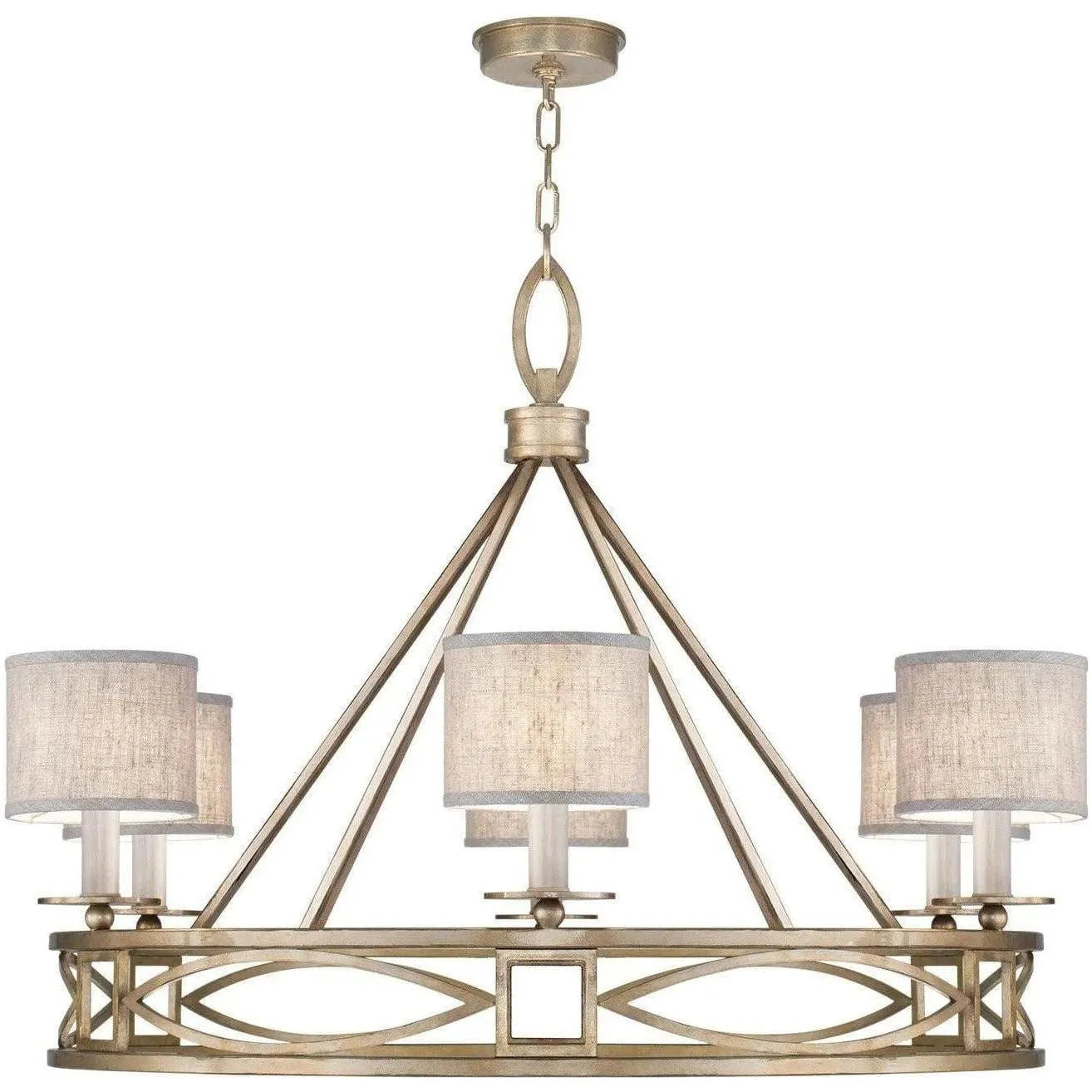 Fine Art Handcrafted Lighting - Cienfuegos 39-Inch Six Light Chandelier - 887640-31ST | Montreal Lighting & Hardware