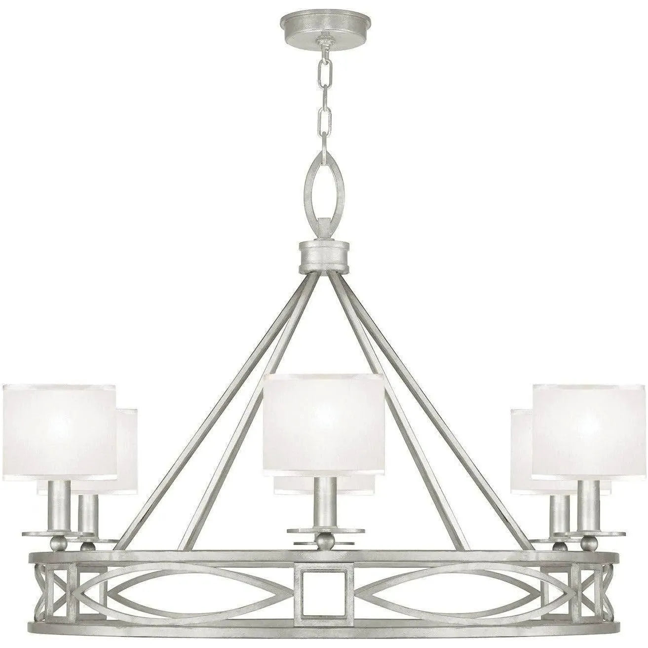 Fine Art Handcrafted Lighting - Cienfuegos 39-Inch Six Light Chandelier - 887640-SF41 | Montreal Lighting & Hardware