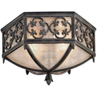 Fine Art Handcrafted Lighting - Costa del Sol 16-Inch Two Light Outdoor Flush Mount - 324882ST | Montreal Lighting & Hardware