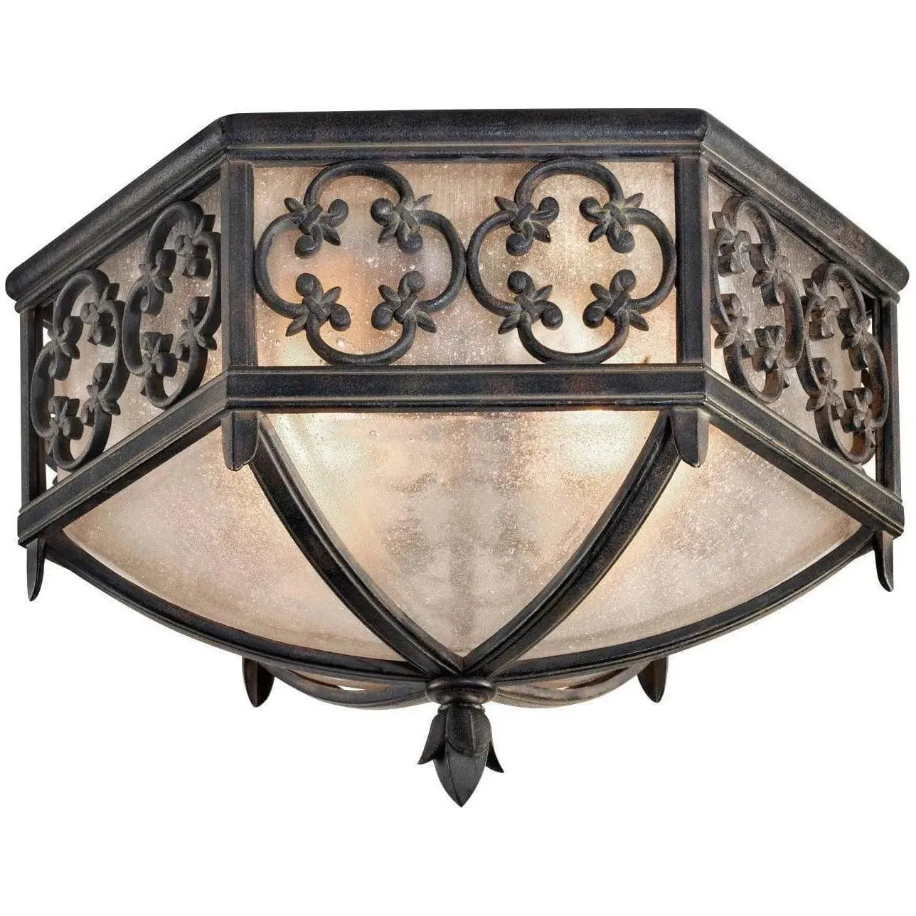 Fine Art Handcrafted Lighting - Costa del Sol 16-Inch Two Light Outdoor Flush Mount - 324882ST | Montreal Lighting & Hardware
