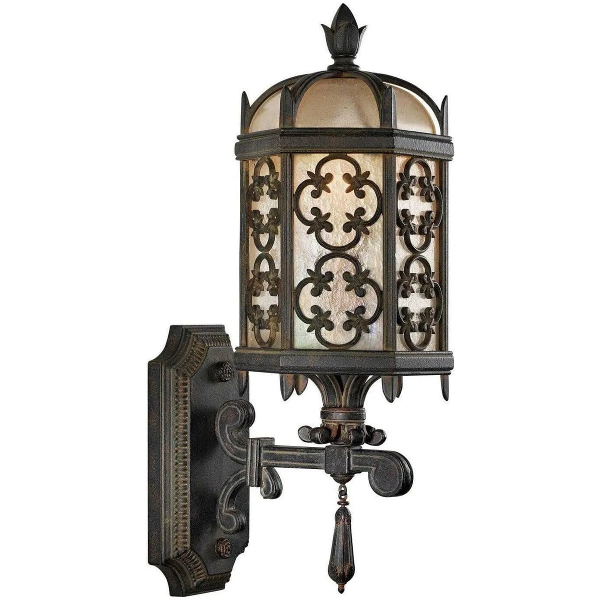 Fine Art Handcrafted Lighting - Costa del Sol 20-Inch One Light Outdoor Wall Mount - 329881ST | Montreal Lighting & Hardware