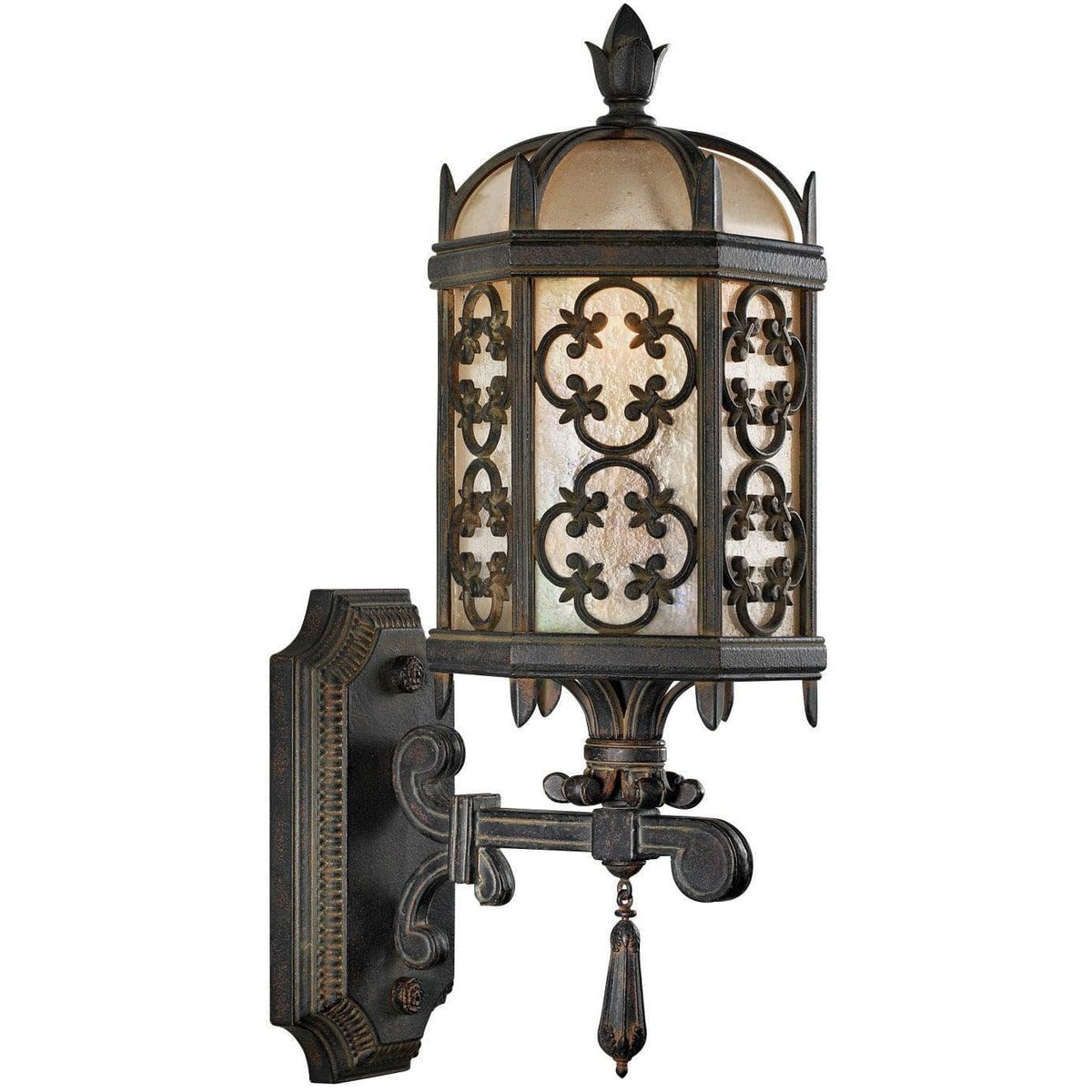 Fine Art Handcrafted Lighting - Costa del Sol 20-Inch One Light Outdoor Wall Mount - 329881ST | Montreal Lighting & Hardware