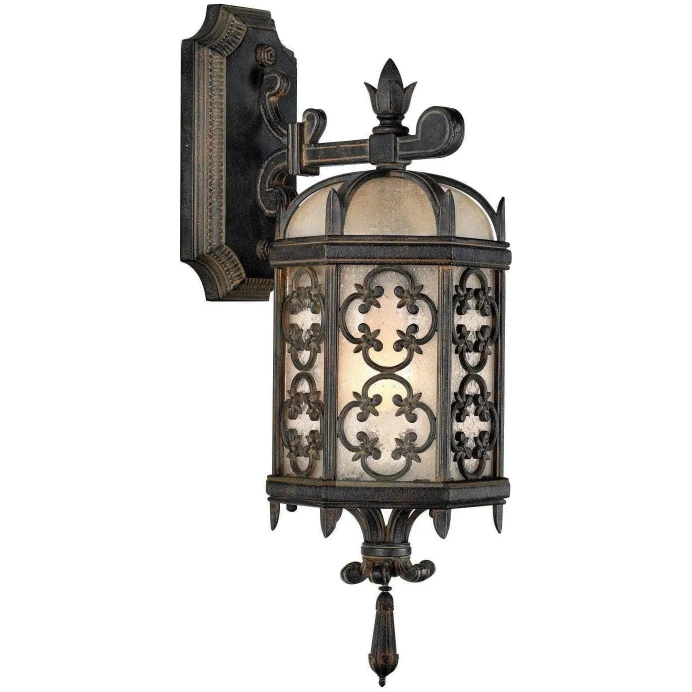 Fine Art Handcrafted Lighting - Costa del Sol 20-Inch One Light Outdoor Wall Mount - 338581ST | Montreal Lighting & Hardware