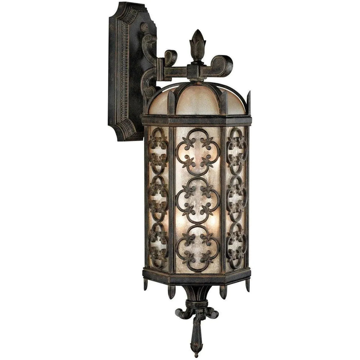Fine Art Handcrafted Lighting - Costa del Sol 33-Inch Three Light Outdoor Wall Mount - 338381ST | Montreal Lighting & Hardware