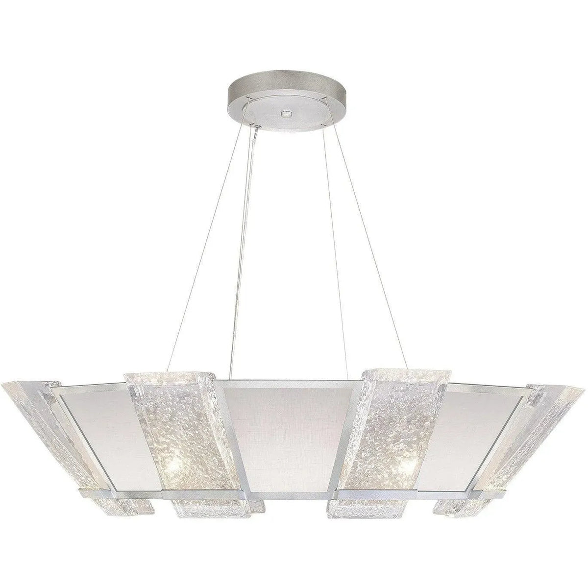 Fine Art Handcrafted Lighting - Crownstone 38-Inch 16 Light Pendant - 890640-11ST | Montreal Lighting & Hardware