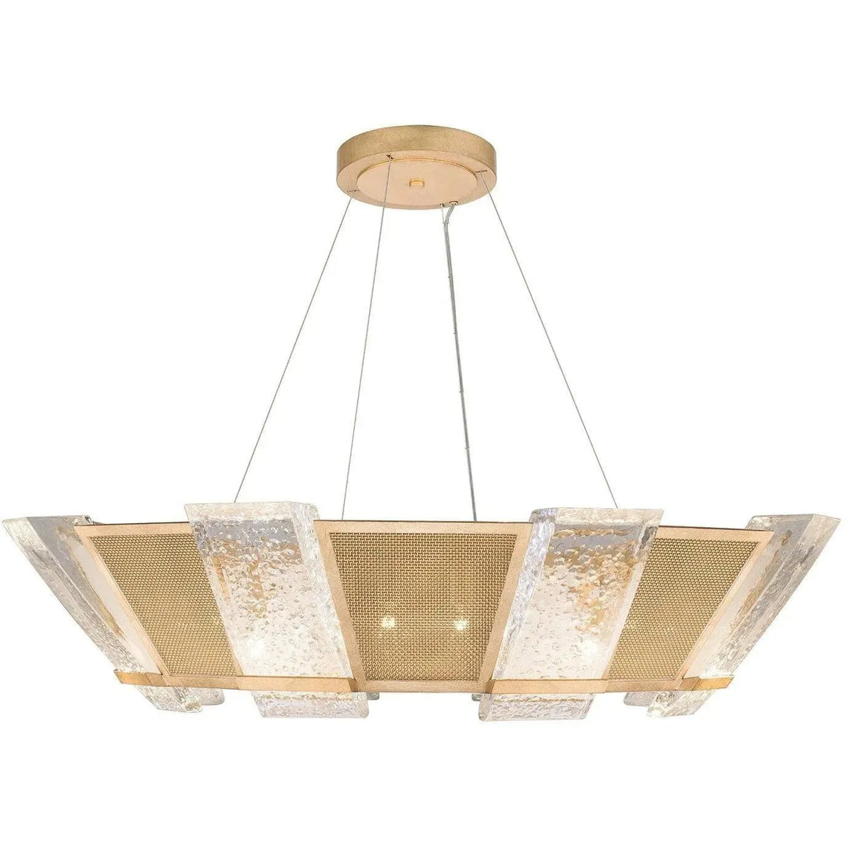 Fine Art Handcrafted Lighting - Crownstone 38-Inch 16 Light Pendant - 890640-22ST | Montreal Lighting & Hardware