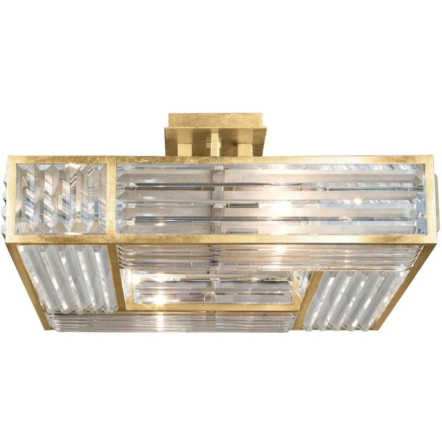 Fine Art Handcrafted Lighting - Crystal Enchantment 25-Inch Four Light Semi-Flush Mount - 811640-2ST | Montreal Lighting & Hardware