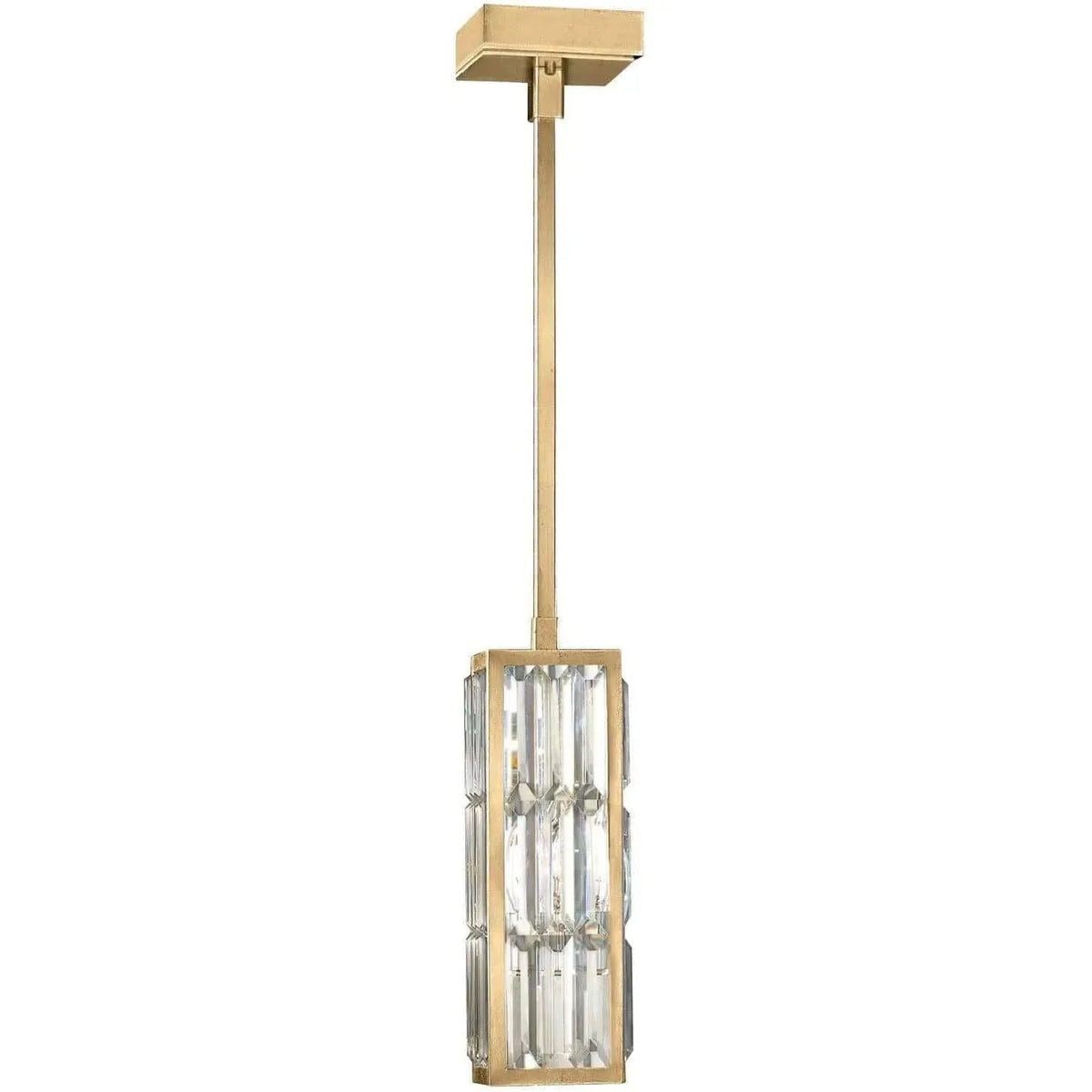 Fine Art Handcrafted Lighting - Crystal Enchantment 5-Inch One Light Drop Light - 811540-2ST | Montreal Lighting & Hardware