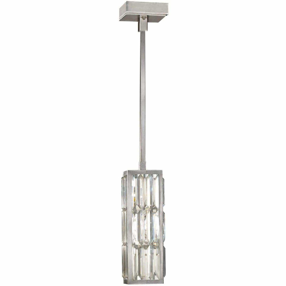 Fine Art Handcrafted Lighting - Crystal Enchantment 5-Inch One Light Drop Light - 811540ST | Montreal Lighting & Hardware