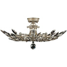 Fine Art Handcrafted Lighting - Crystal Laurel 28-Inch Five Light Semi-Flush Mount - 753440ST | Montreal Lighting & Hardware