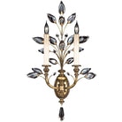 Fine Art Handcrafted Lighting - Crystal Laurel 28-Inch Two Light Wall Sconce - 773150ST | Montreal Lighting & Hardware