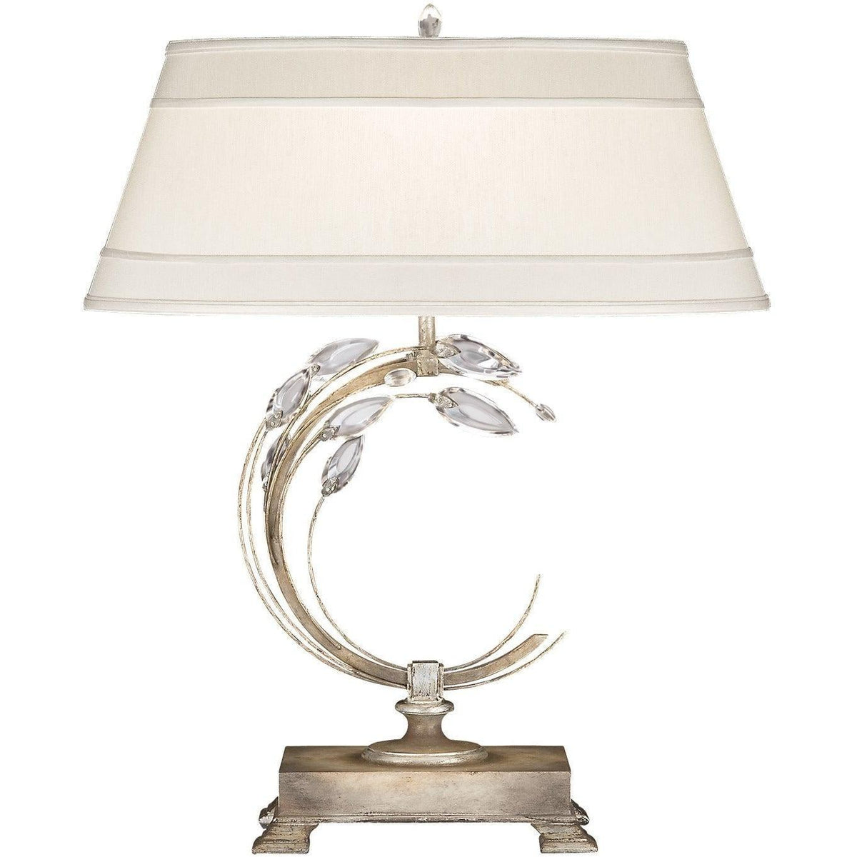 Fine Art Handcrafted Lighting - Crystal Laurel 31-Inch One Light Table Lamp - 758610ST | Montreal Lighting & Hardware