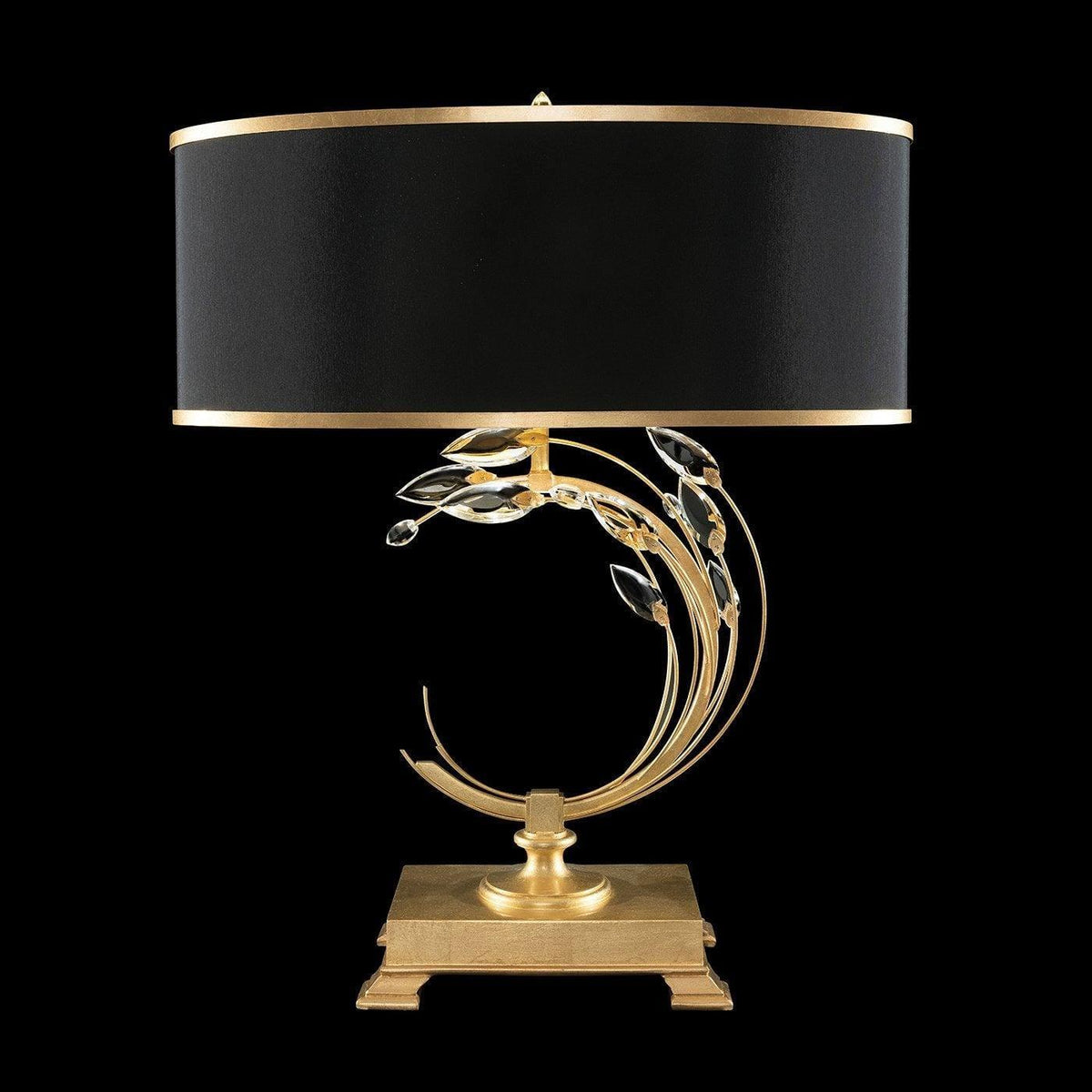 Fine Art Handcrafted Lighting - Crystal Laurel 31-Inch One Light Table Lamp - 771510-SF34 | Montreal Lighting & Hardware