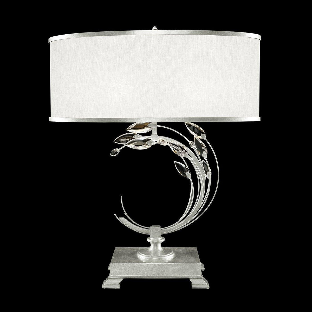 Fine Art Handcrafted Lighting - Crystal Laurel 31-Inch One Light Table Lamp - 771510-SF41 | Montreal Lighting & Hardware
