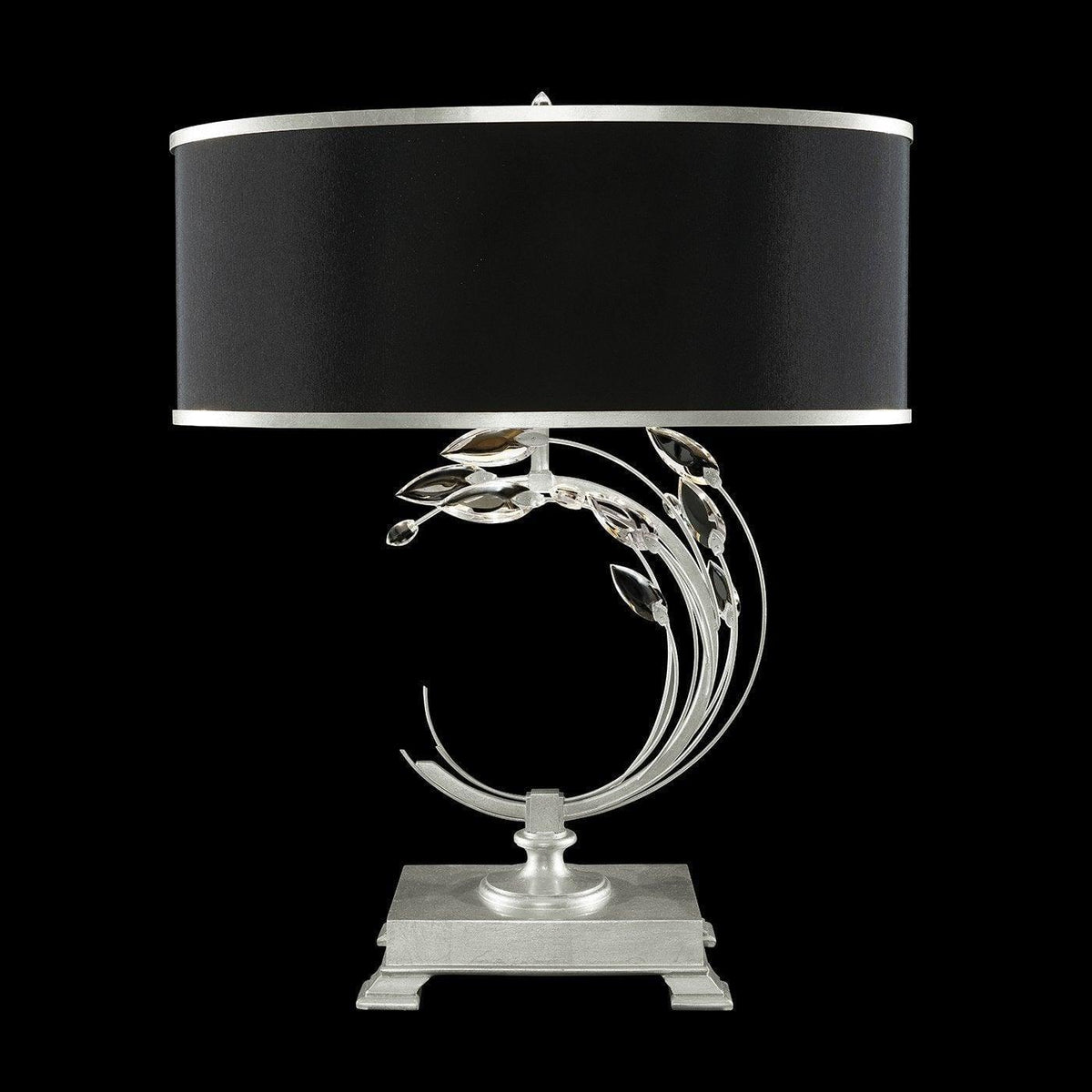 Fine Art Handcrafted Lighting - Crystal Laurel 31-Inch One Light Table Lamp - 771510-SF42 | Montreal Lighting & Hardware