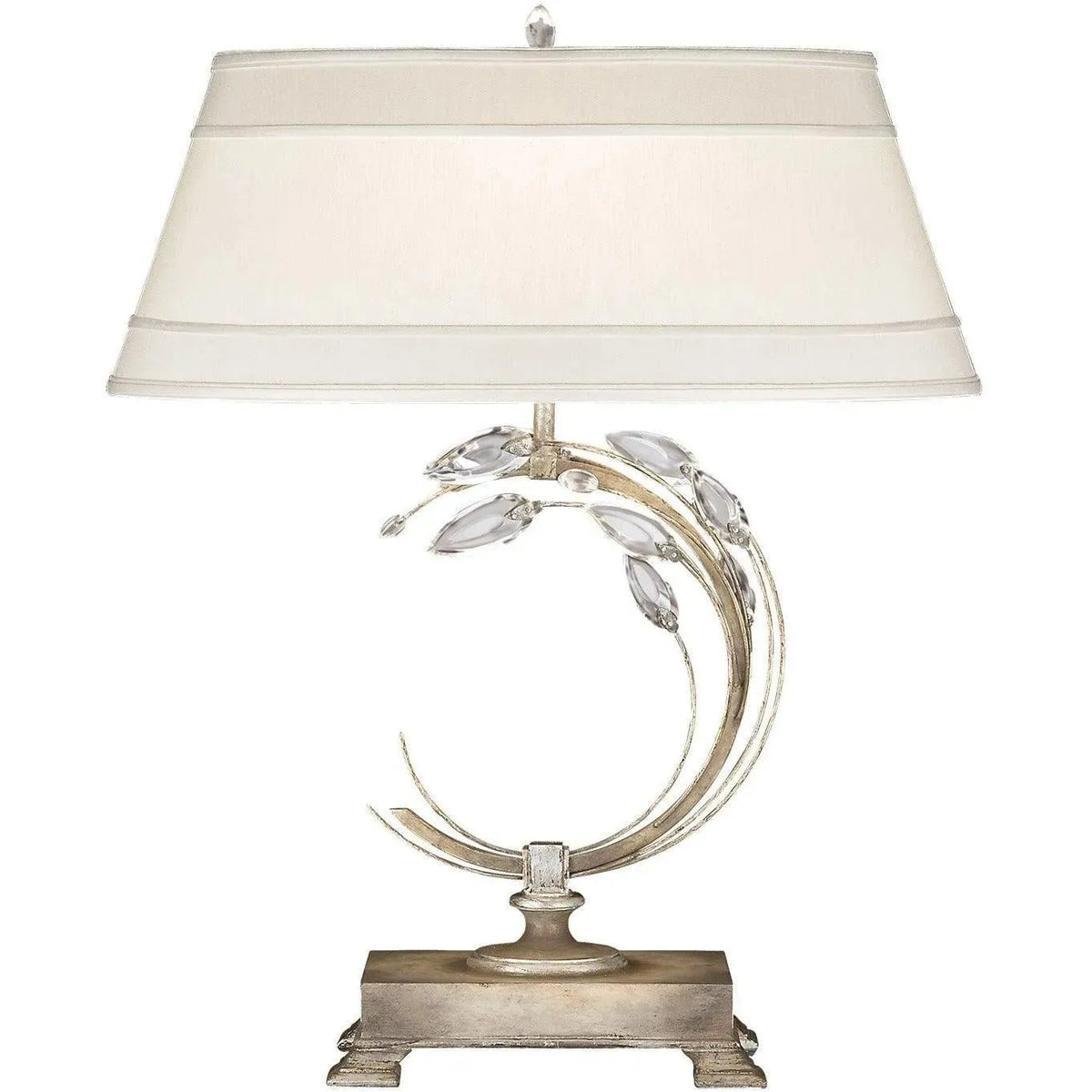 Fine Art Handcrafted Lighting - Crystal Laurel 31-Inch One Light Table Lamp - 771510ST | Montreal Lighting & Hardware