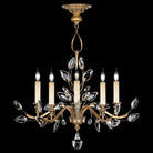 Fine Art Handcrafted Lighting - Crystal Laurel 32-Inch Five Light Chandelier - 753040-SF3 | Montreal Lighting & Hardware