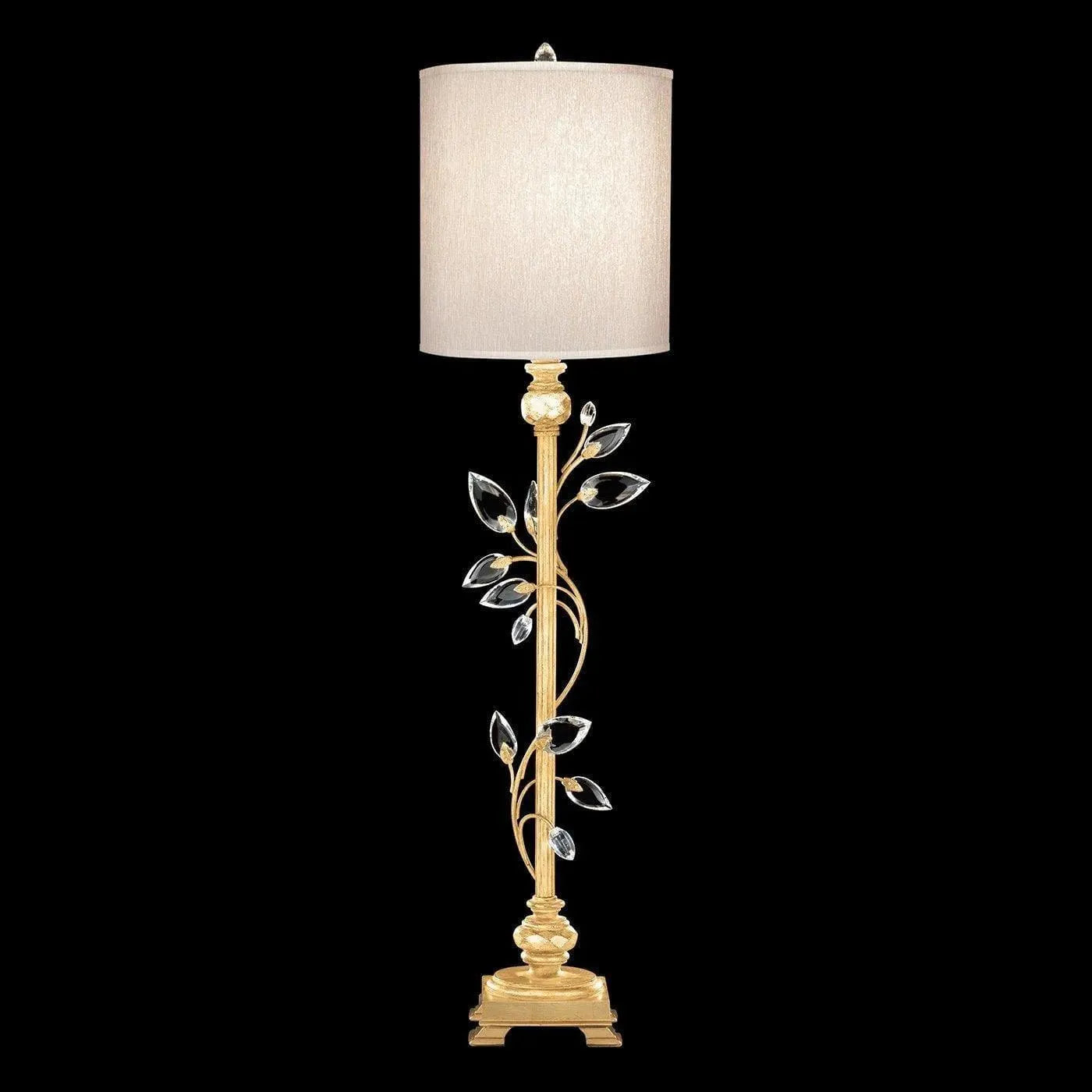 Fine Art Handcrafted Lighting - Crystal Laurel 37-Inch One Light Console Lamp - 752915-SF33 | Montreal Lighting & Hardware