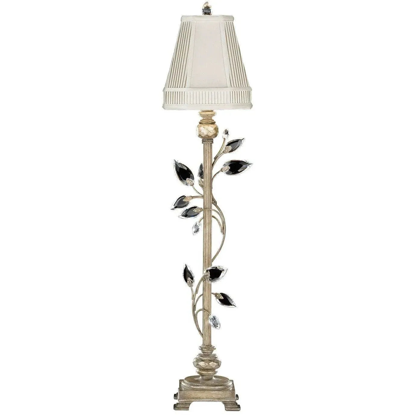 Fine Art Handcrafted Lighting - Crystal Laurel 37-Inch One Light Console Lamp - 752915ST | Montreal Lighting & Hardware