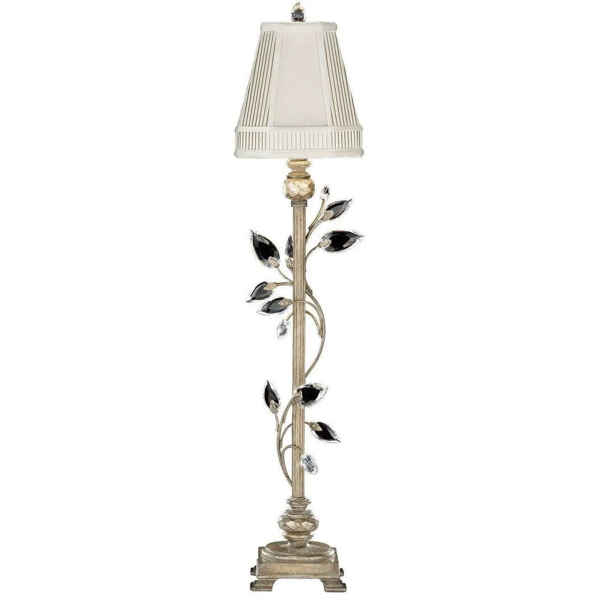 Fine Art Handcrafted Lighting - Crystal Laurel 37-Inch One Light Console Lamp - 752915ST | Montreal Lighting & Hardware