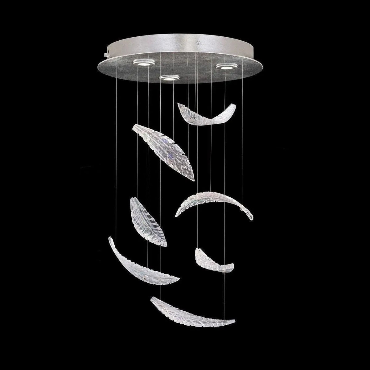 Fine Art Handcrafted Lighting - Elevate 18-Inch Three Light Pendant - 895640-111ST | Montreal Lighting & Hardware