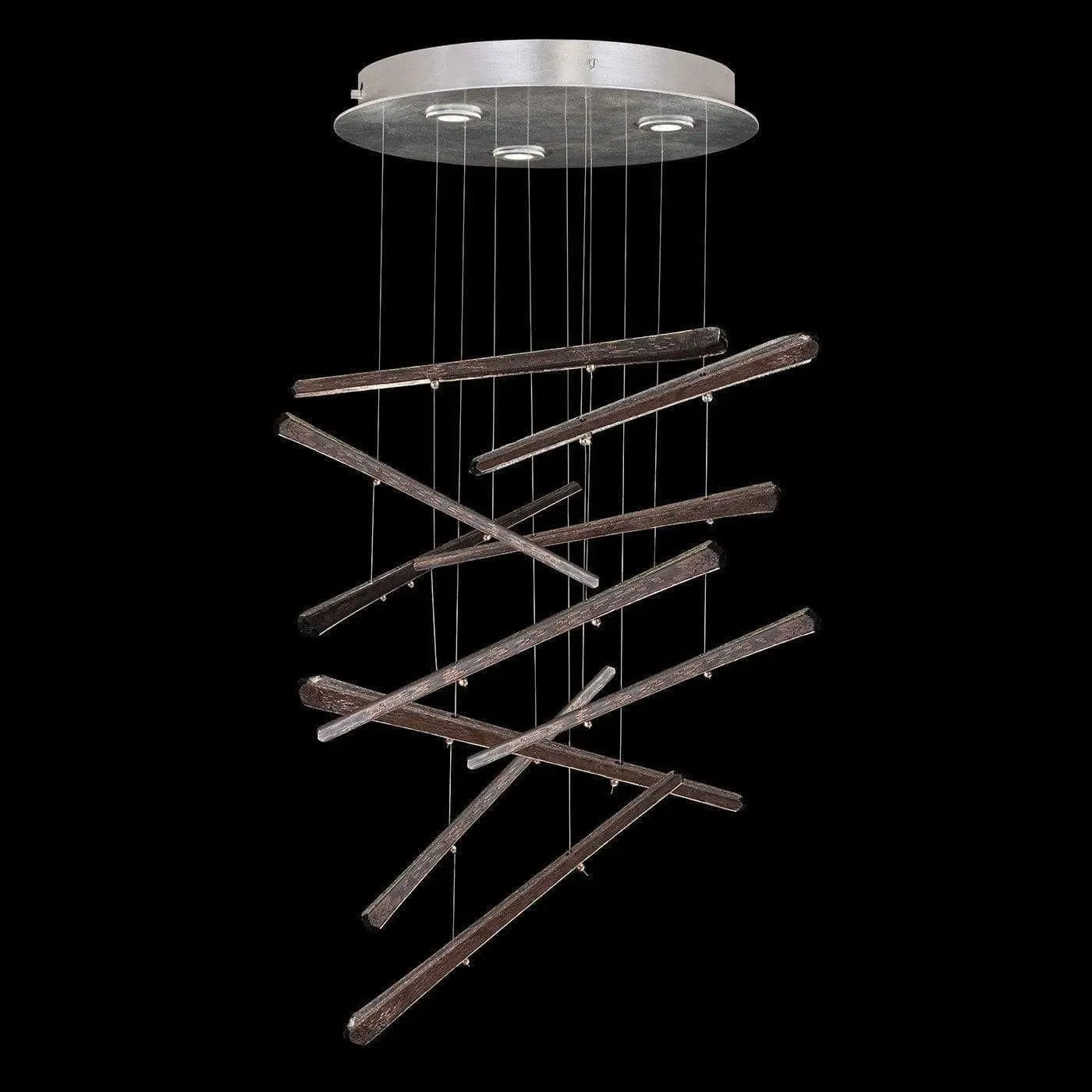 Fine Art Handcrafted Lighting - Elevate 18-Inch Three Light Pendant - 895640-151ST | Montreal Lighting & Hardware