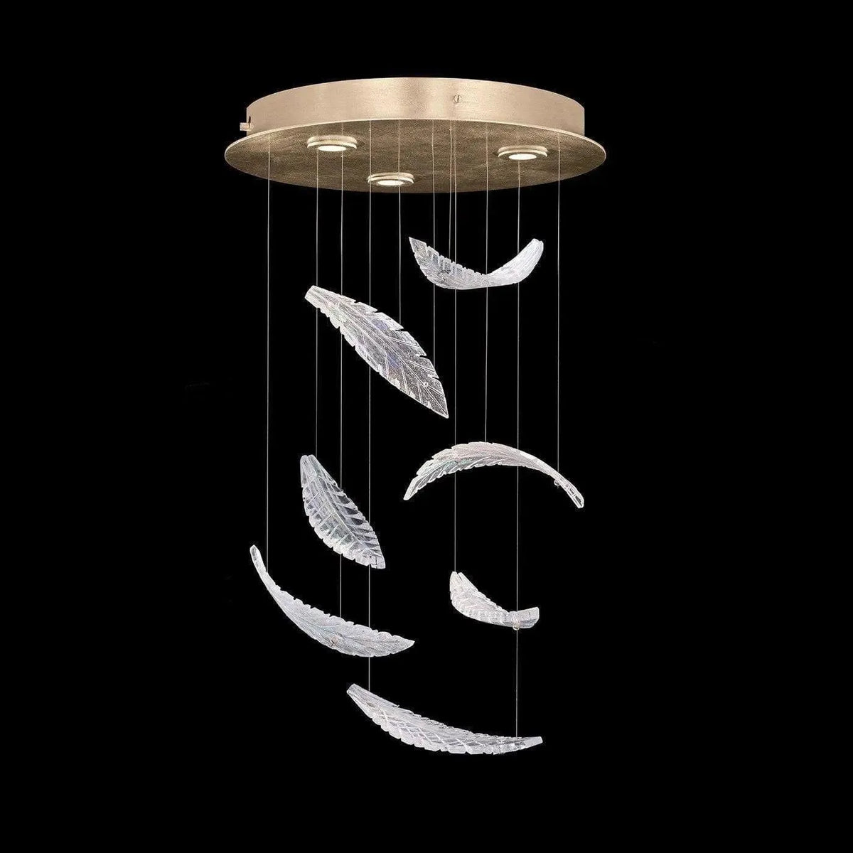 Fine Art Handcrafted Lighting - Elevate 18-Inch Three Light Pendant - 895640-211ST | Montreal Lighting & Hardware