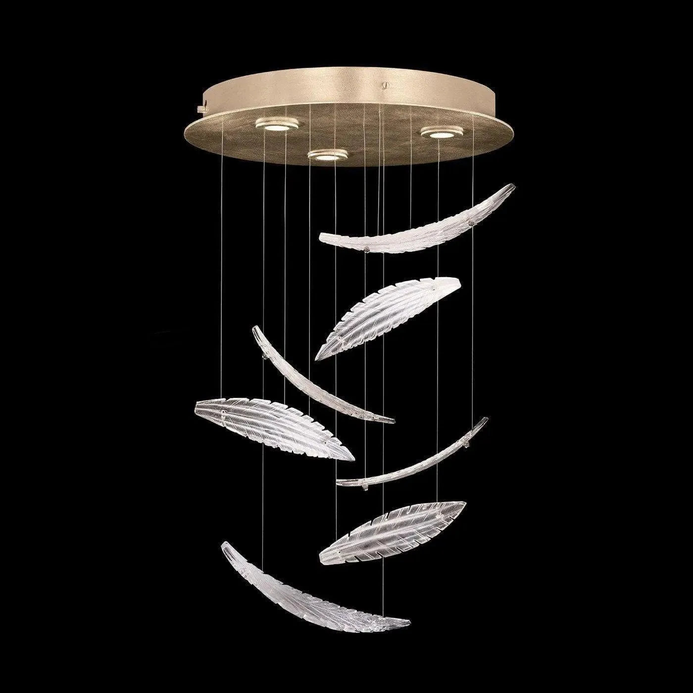 Fine Art Handcrafted Lighting - Elevate 18-Inch Three Light Pendant - 895640-221ST | Montreal Lighting & Hardware