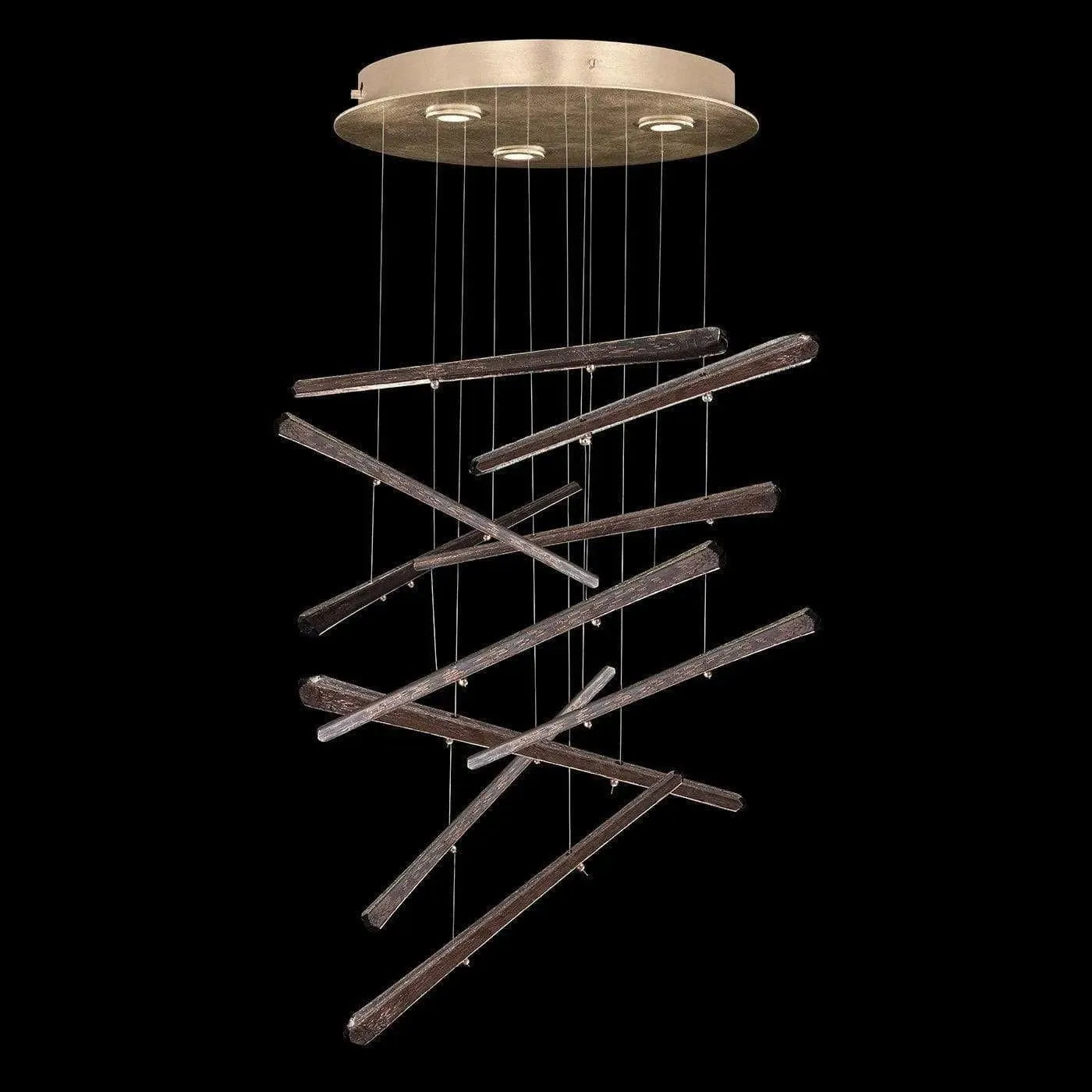 Fine Art Handcrafted Lighting - Elevate 18-Inch Three Light Pendant - 895640-251ST | Montreal Lighting & Hardware