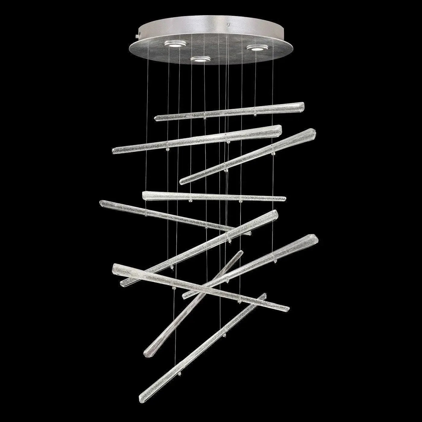 Fine Art Handcrafted Lighting - Elevate 23-Inch Three Light Pendant - 895640-131ST | Montreal Lighting & Hardware