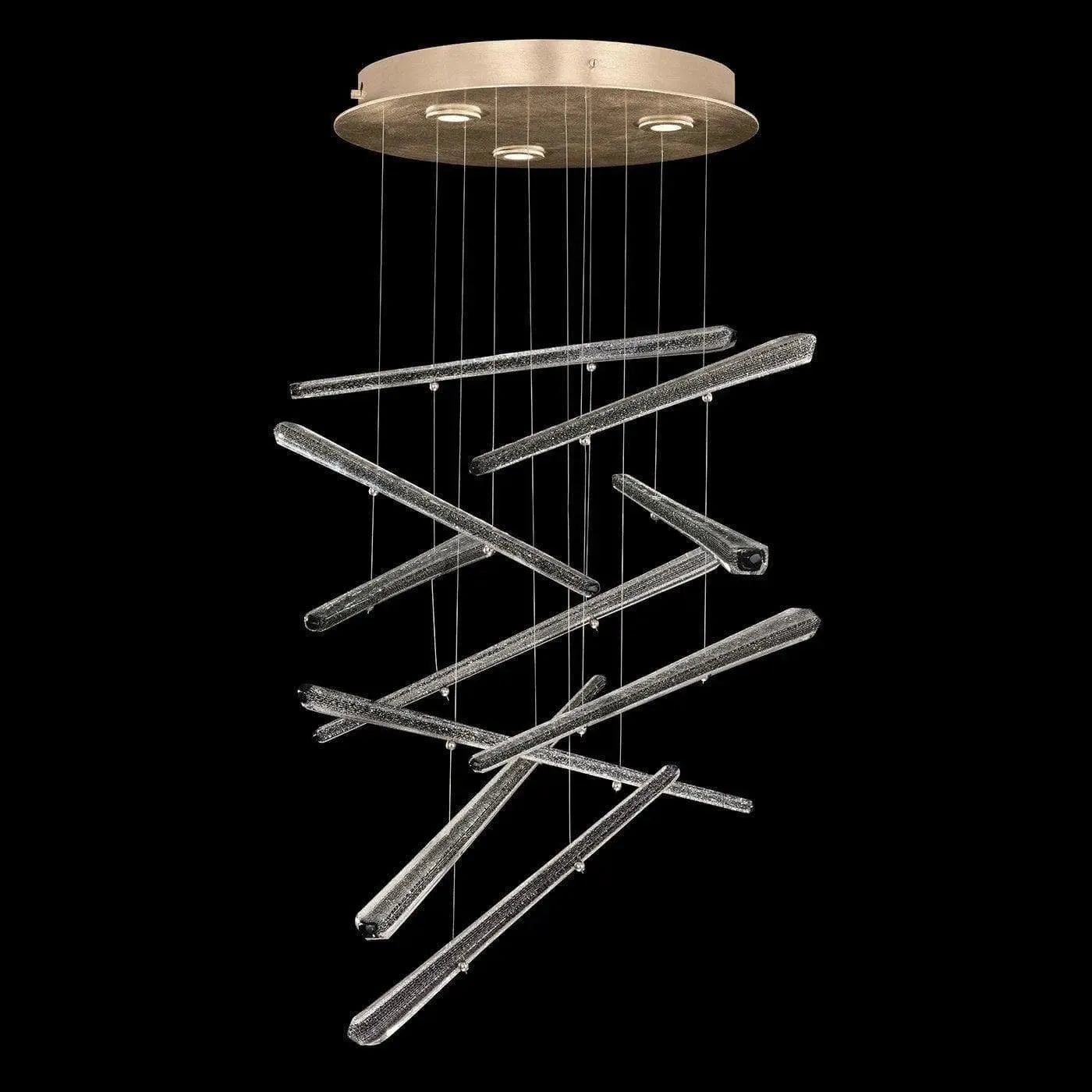 Fine Art Handcrafted Lighting - Elevate 23-Inch Three Light Pendant - 895640-241ST | Montreal Lighting & Hardware