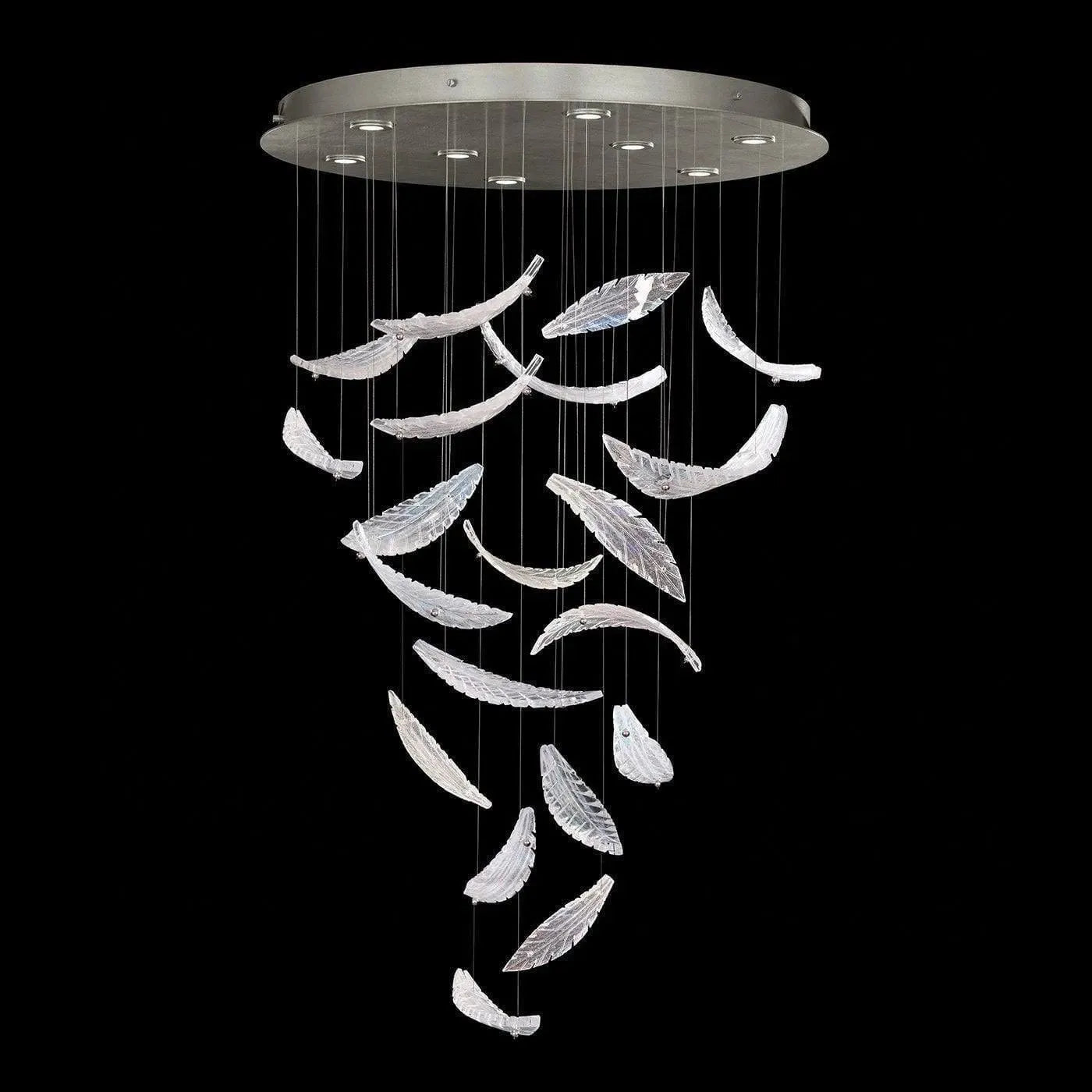 Fine Art Handcrafted Lighting - Elevate 32-Inch Eight Light Pendant - 895840-111ST | Montreal Lighting & Hardware