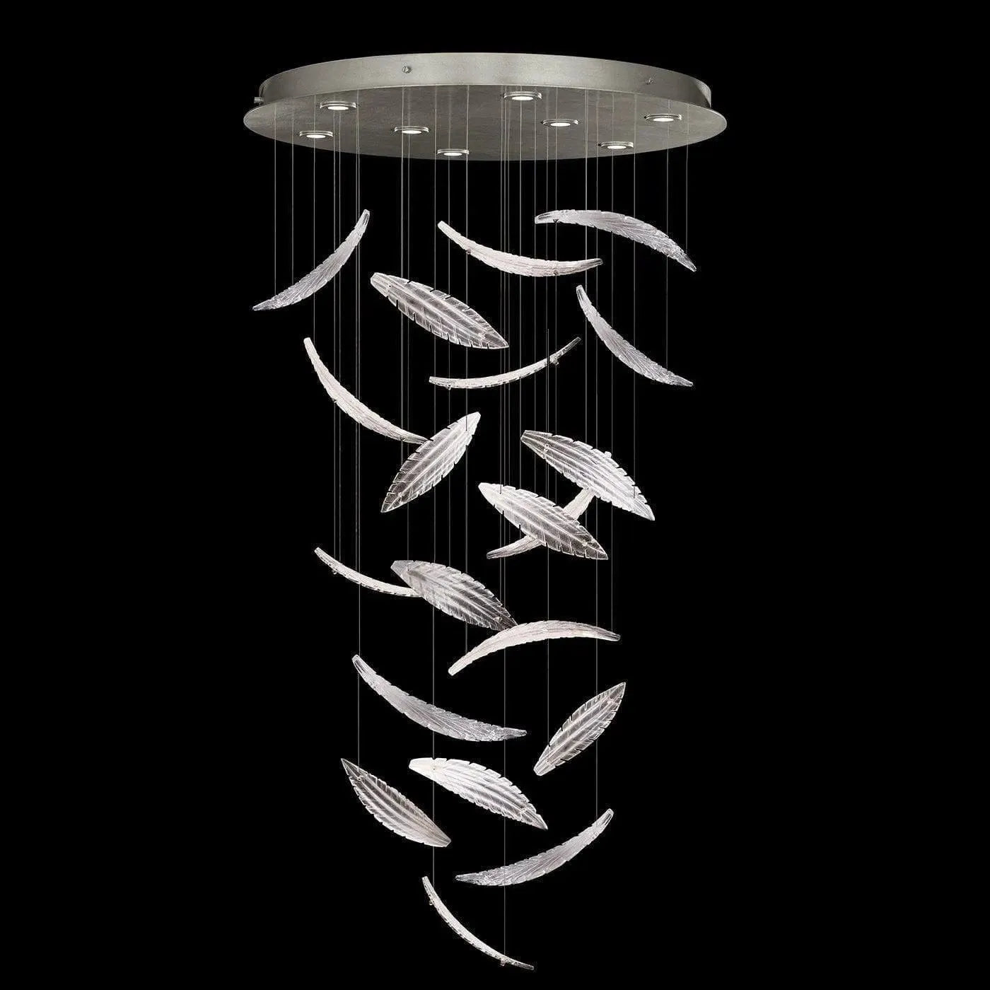 Fine Art Handcrafted Lighting - Elevate 32-Inch Eight Light Pendant - 895840-121ST | Montreal Lighting & Hardware