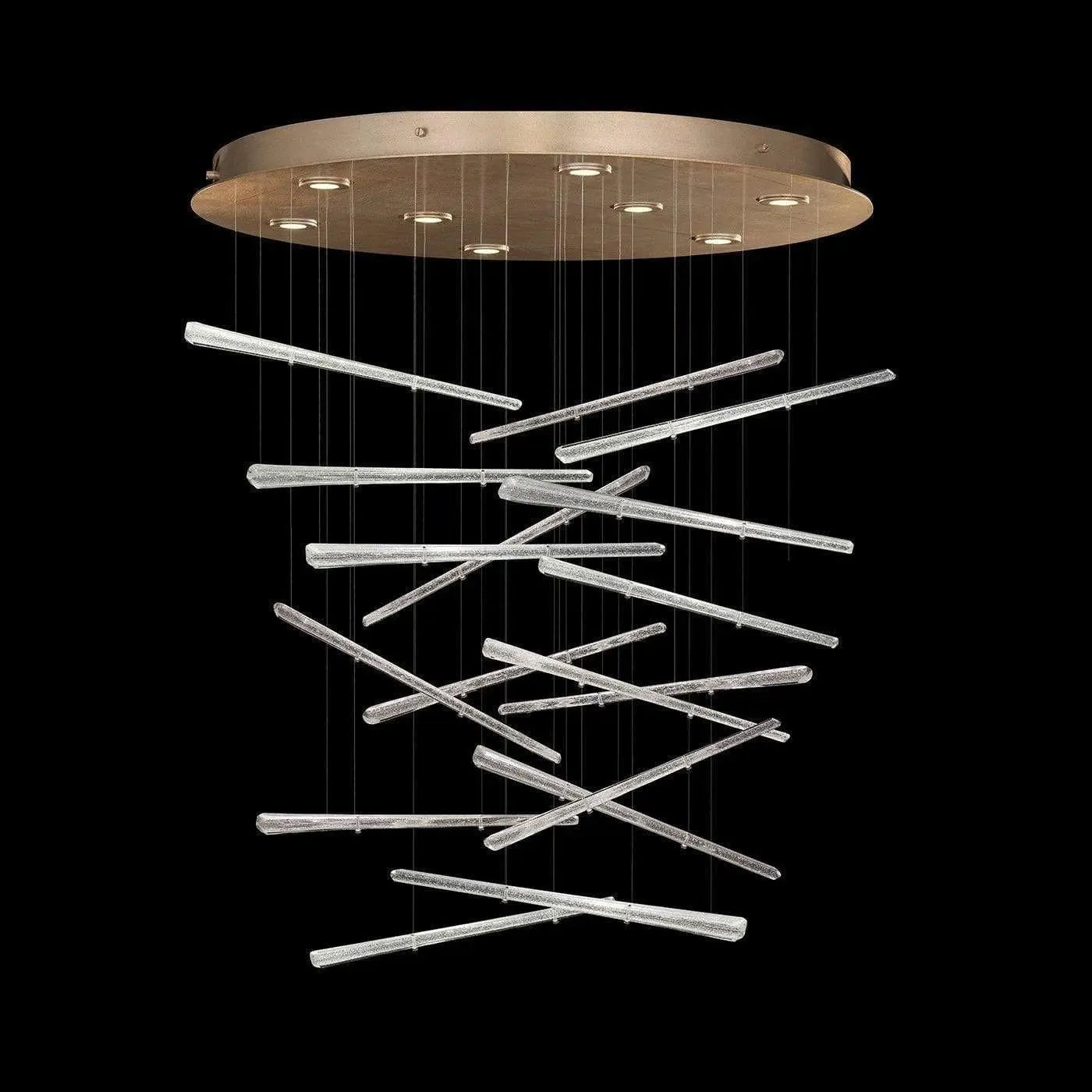 Fine Art Handcrafted Lighting - Elevate 34-Inch Eight Light Pendant - 895840-132ST | Montreal Lighting & Hardware