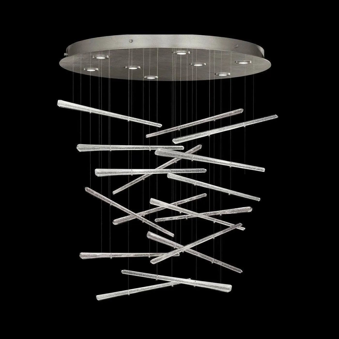 Fine Art Handcrafted Lighting - Elevate 34-Inch Eight Light Pendant - 895840-132ST | Montreal Lighting & Hardware