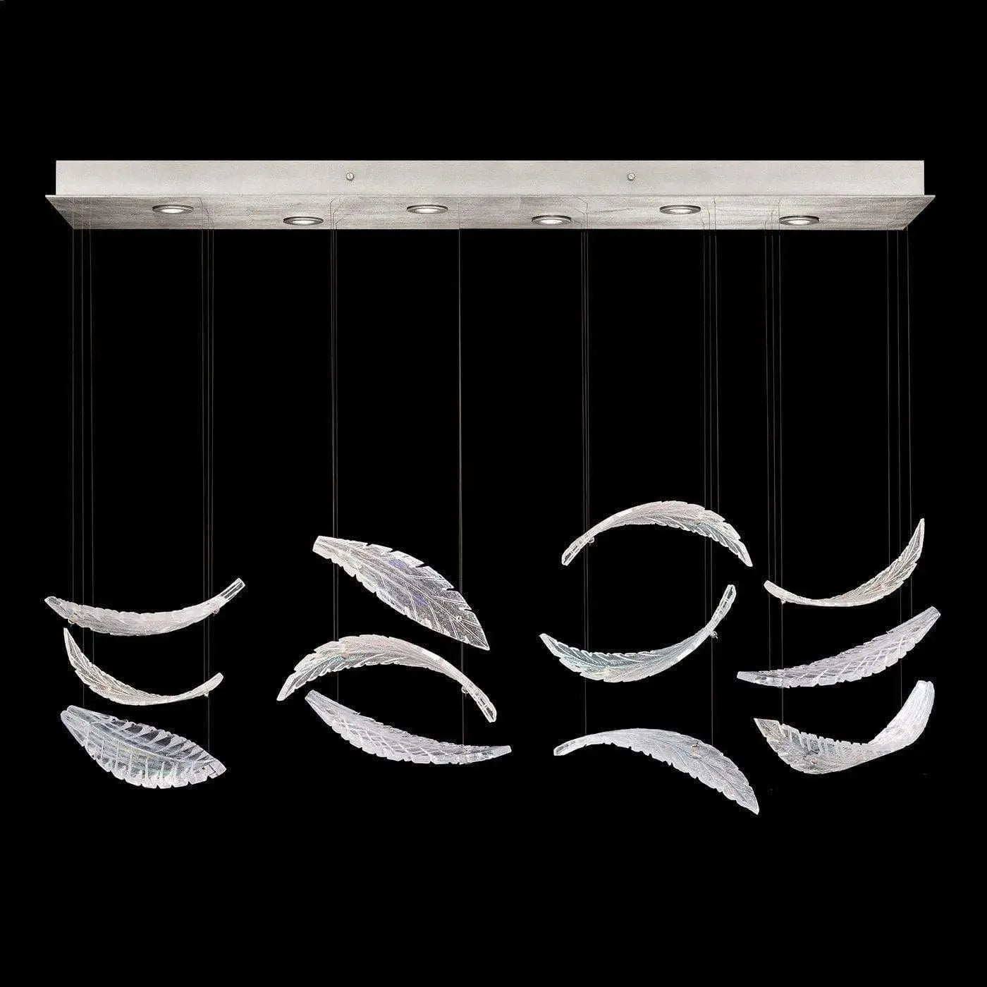 Fine Art Handcrafted Lighting - Elevate 51-Inch Six Light Pendant - 895140-111ST | Montreal Lighting & Hardware