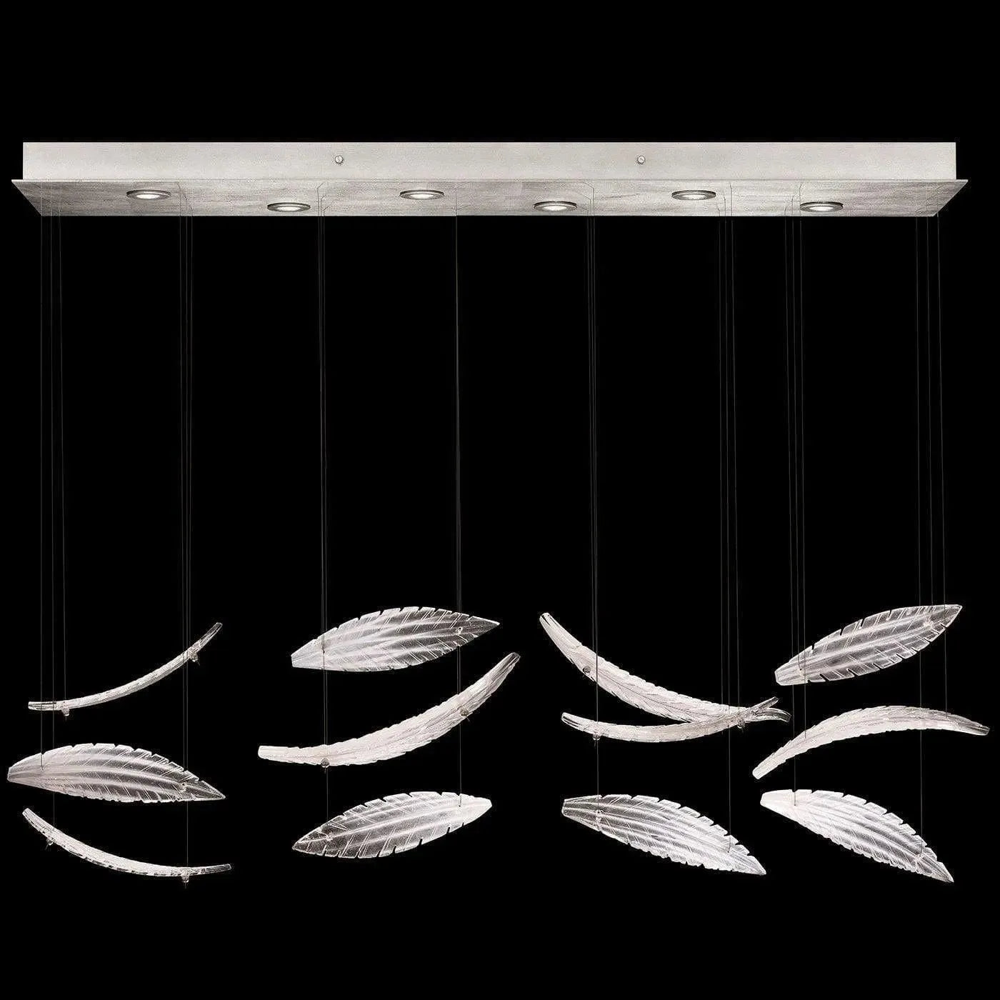 Fine Art Handcrafted Lighting - Elevate 51-Inch Six Light Pendant - 895140-121ST | Montreal Lighting & Hardware