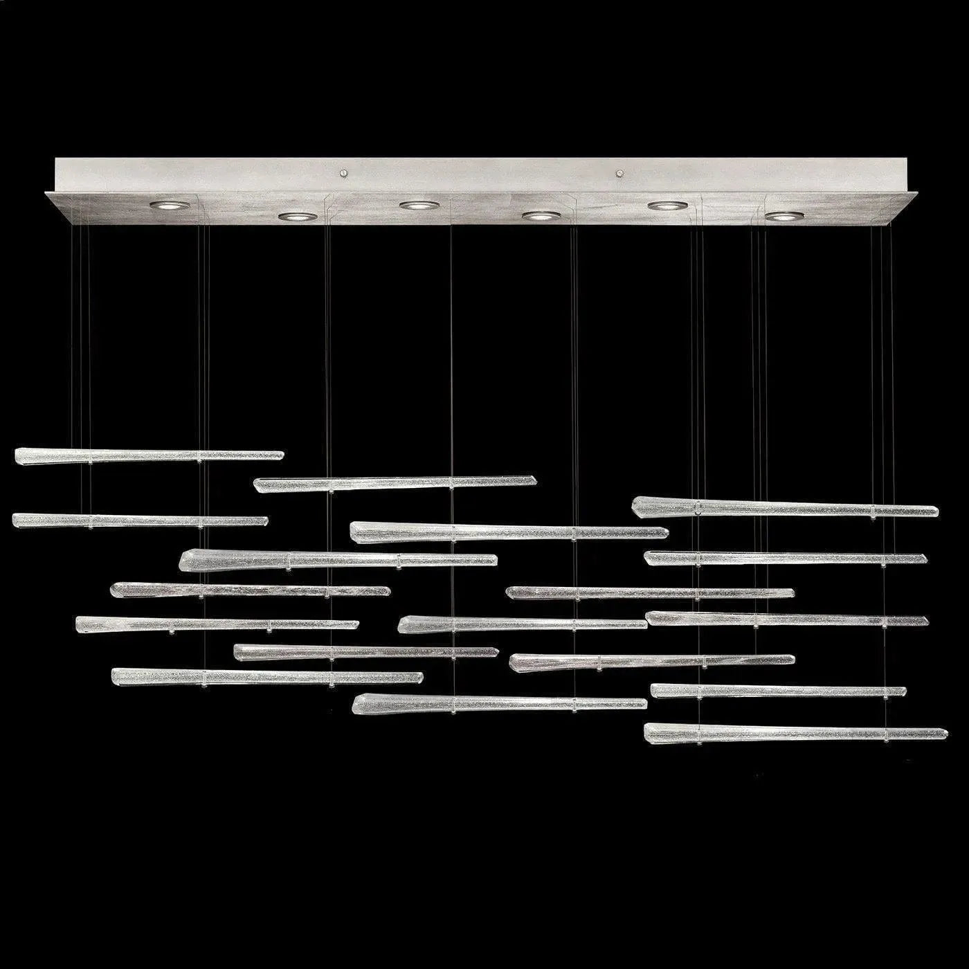 Fine Art Handcrafted Lighting - Elevate 51-Inch Six Light Pendant - 895140-131ST | Montreal Lighting & Hardware