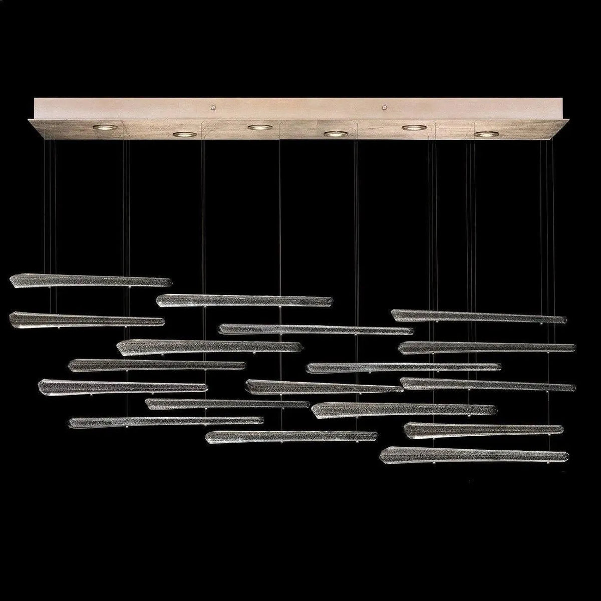 Fine Art Handcrafted Lighting - Elevate 51-Inch Six Light Pendant - 895140-241ST | Montreal Lighting & Hardware